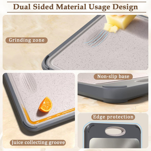 GUANCI cutting board large 16x11 inches for generous workspace.