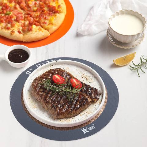 GUANCI silicone baking mat set includes four pieces and storage bands.