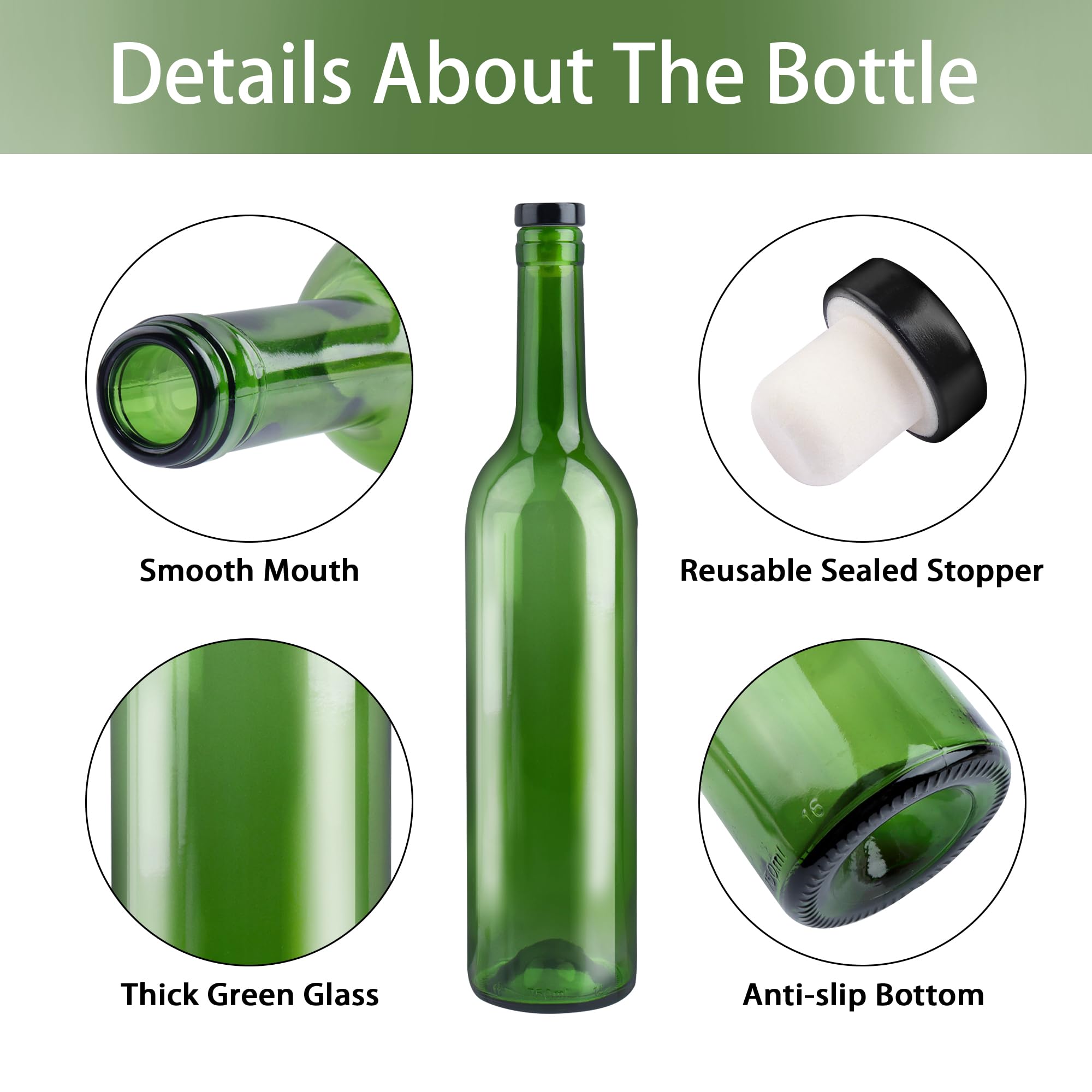GUANENA T-shaped stopper provides airtight seal on a wine bottle
