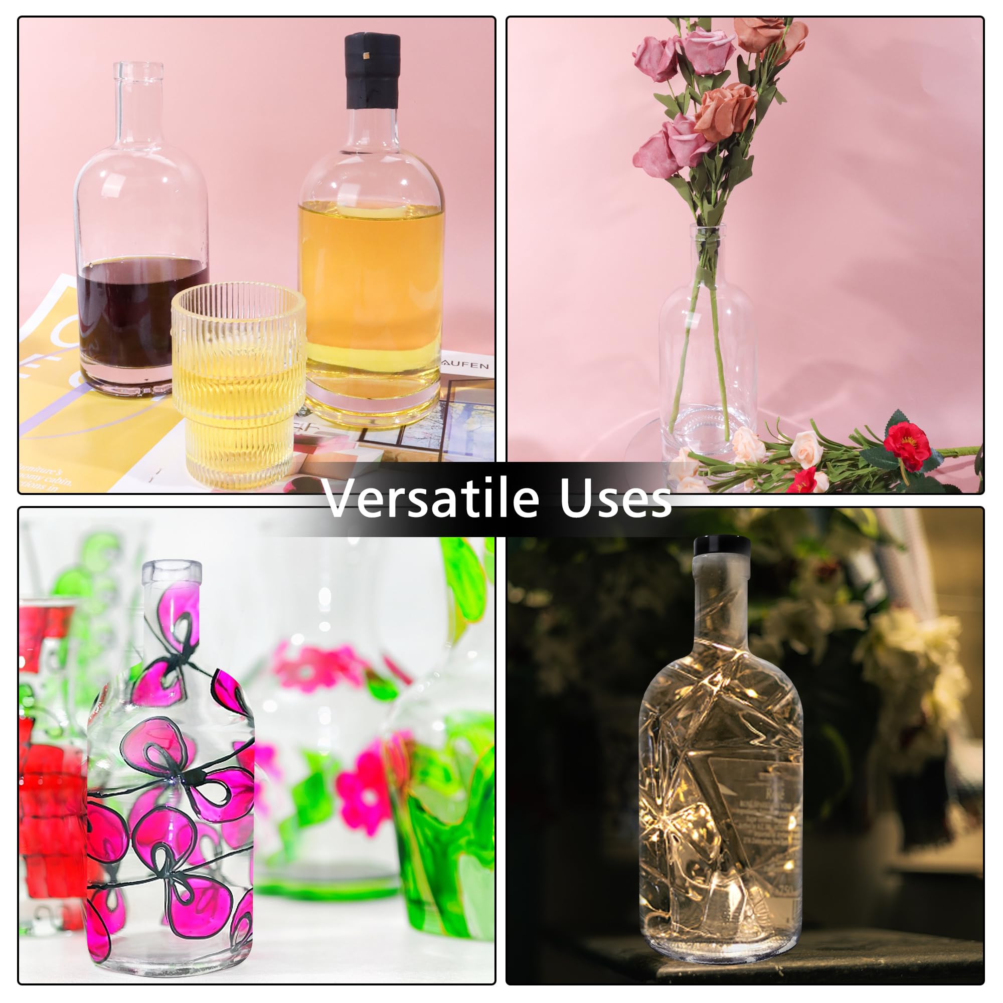 GUANENA bottles ideal for wine making, infusions, sauces, and beverages