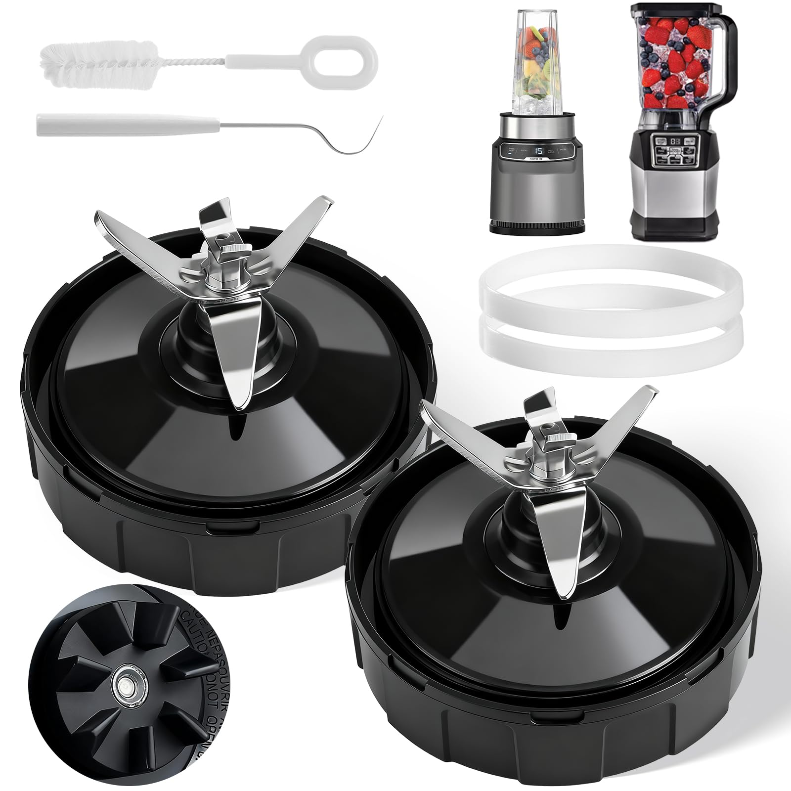 GuanQiao 7-fins blade assembly for Ninja blenders, durable and easy to install.