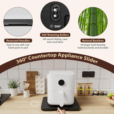 GuanQiao appliance slider pulls out a coffee maker from under cabinet