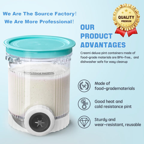 GuanQiao Creami Swirl spoons included for easy serving.