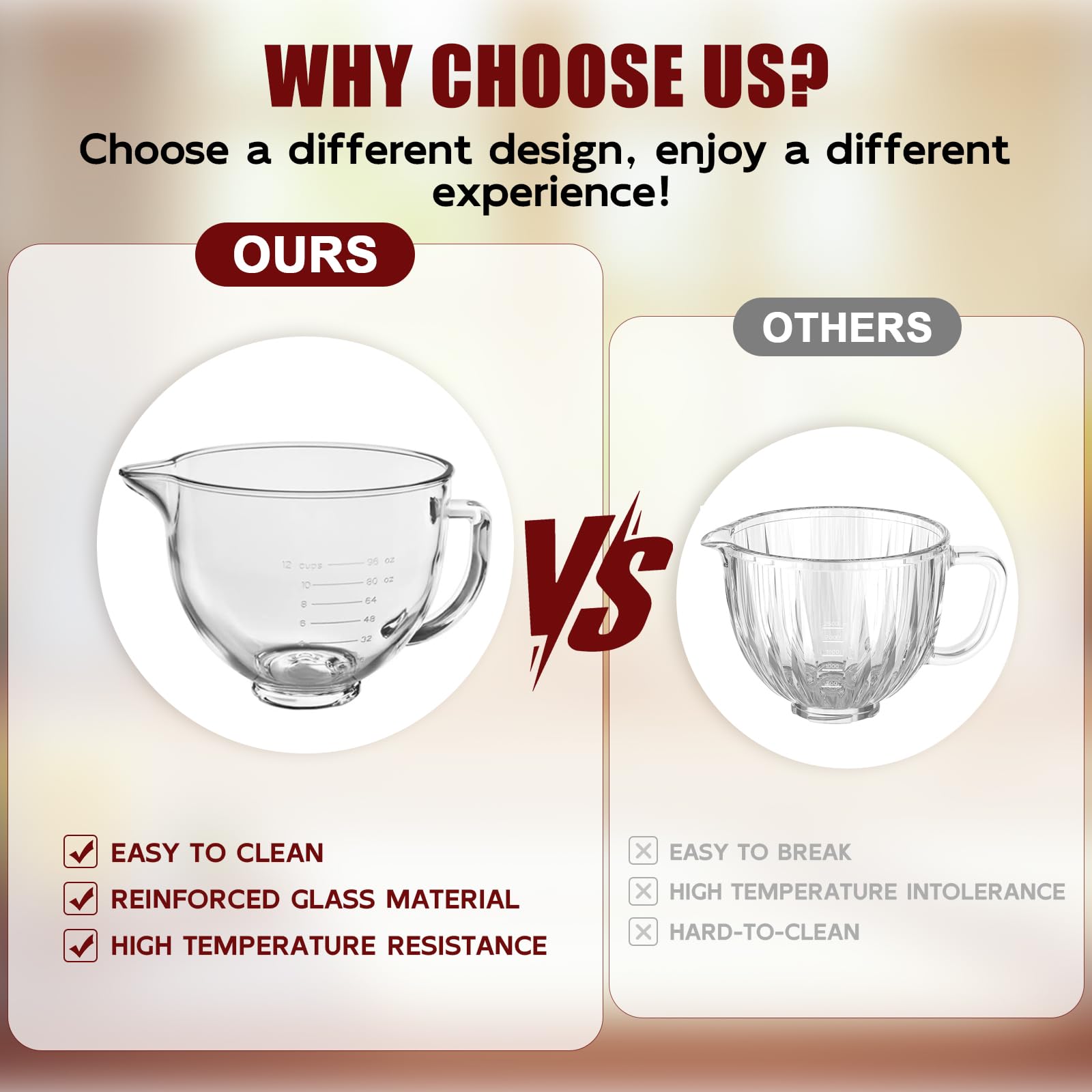 GuanQiao dishwasher-safe glass bowl for convenient cleanup.