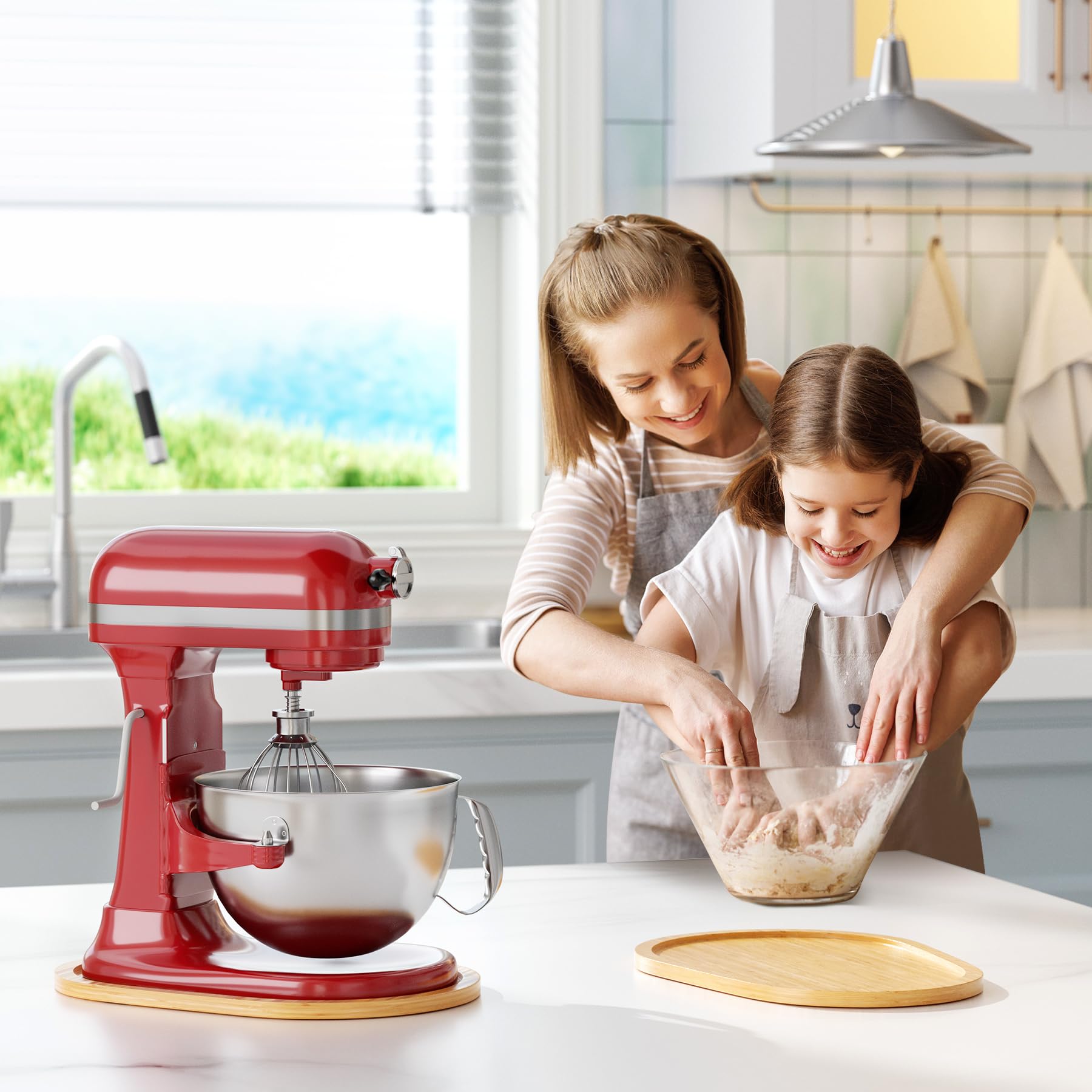 GuanQiao kit includes moving mat for KitchenAid mixers.