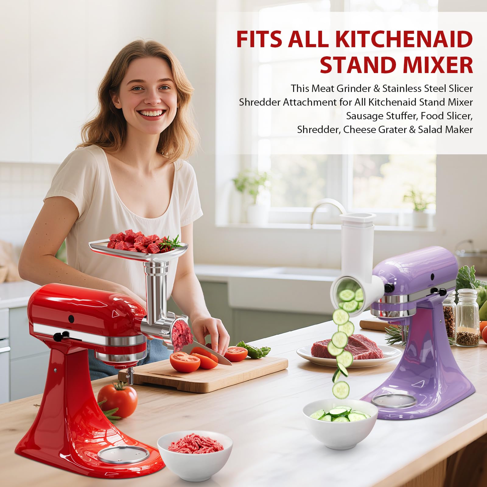 GuanQiao meat grinder plates offer fine, medium, coarse, and kidney textures