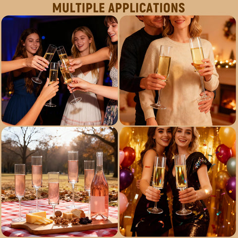 GuanQiao Mom-osa brunch-ready flutes add sparkle to celebrations.