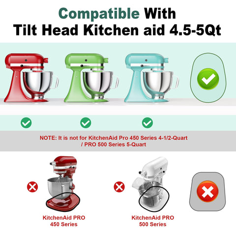 GuanQiao sliding mat for KitchenAid stand mixer makes repositioning effortless.