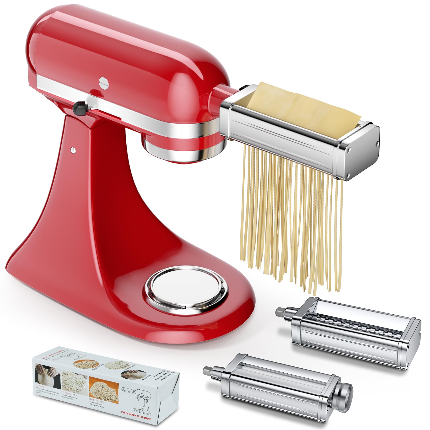 GuanQiao pasta sheet roller for KitchenAid creates uniform 6-inch sheets
