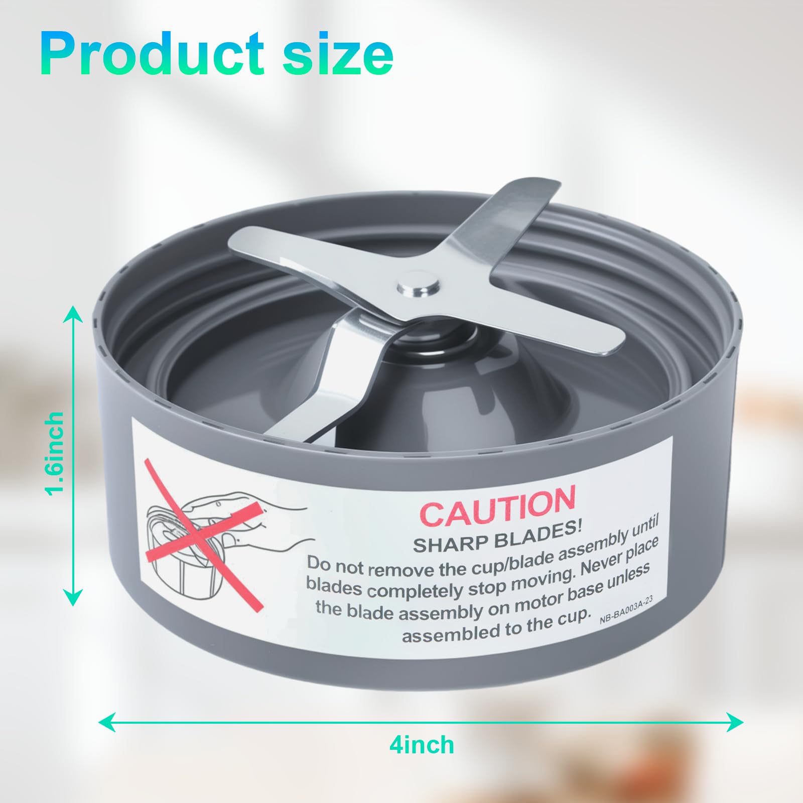GuanQiao silicone gasket in blade—seal prevents leakage during blending.