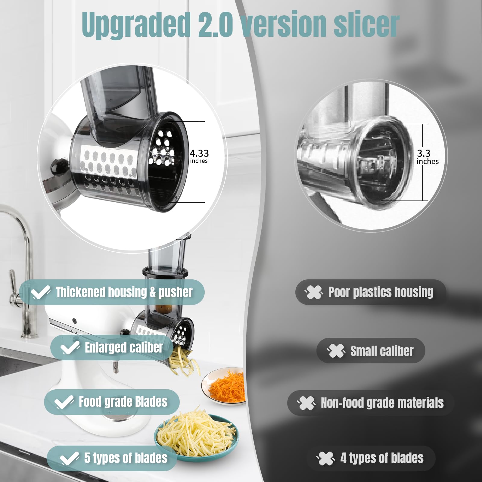 GuanQiao wave blade for crispy, homemade potato chips.