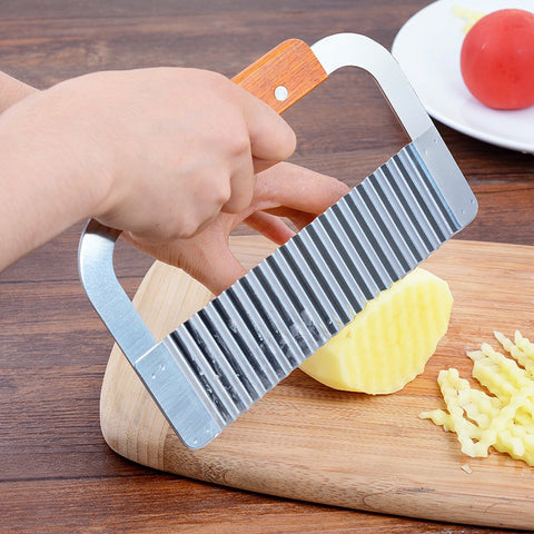 Guardians wavy fry slicer creates crispy, decorative fries with ease