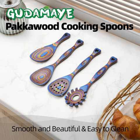 Gudamaye heat-resistant kitchen spoons suitable for high-heat tasks