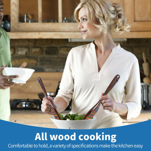 Gudamaye Pakkawood Medium Spurtle ideal for scooping batter and thick mixtures.
