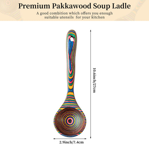 Gudamaye 10.6 inch long-handle ladle, perfect for comfortable cooking.