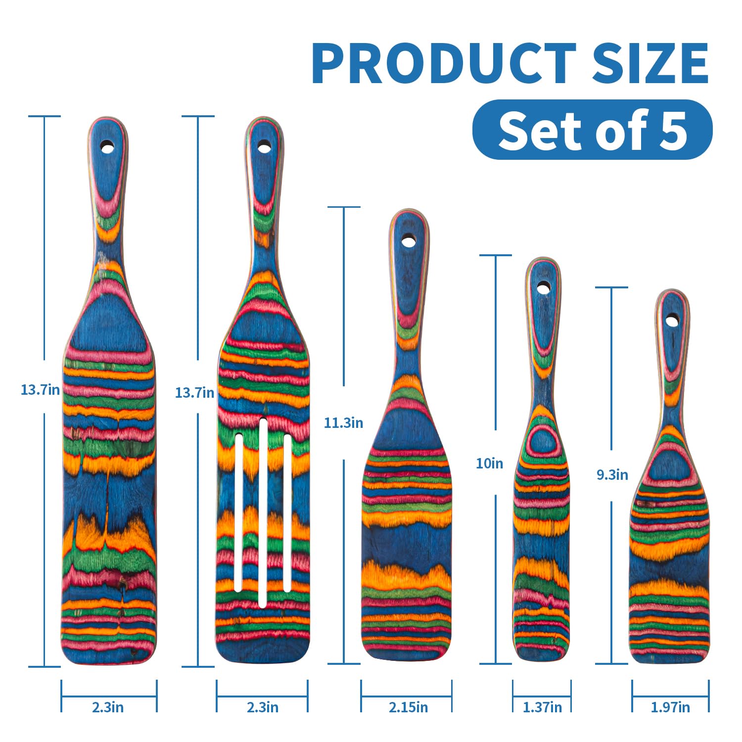 Gudamaye Pakkawood Slotted Spurtle designed to stir and drain sauces smoothly.