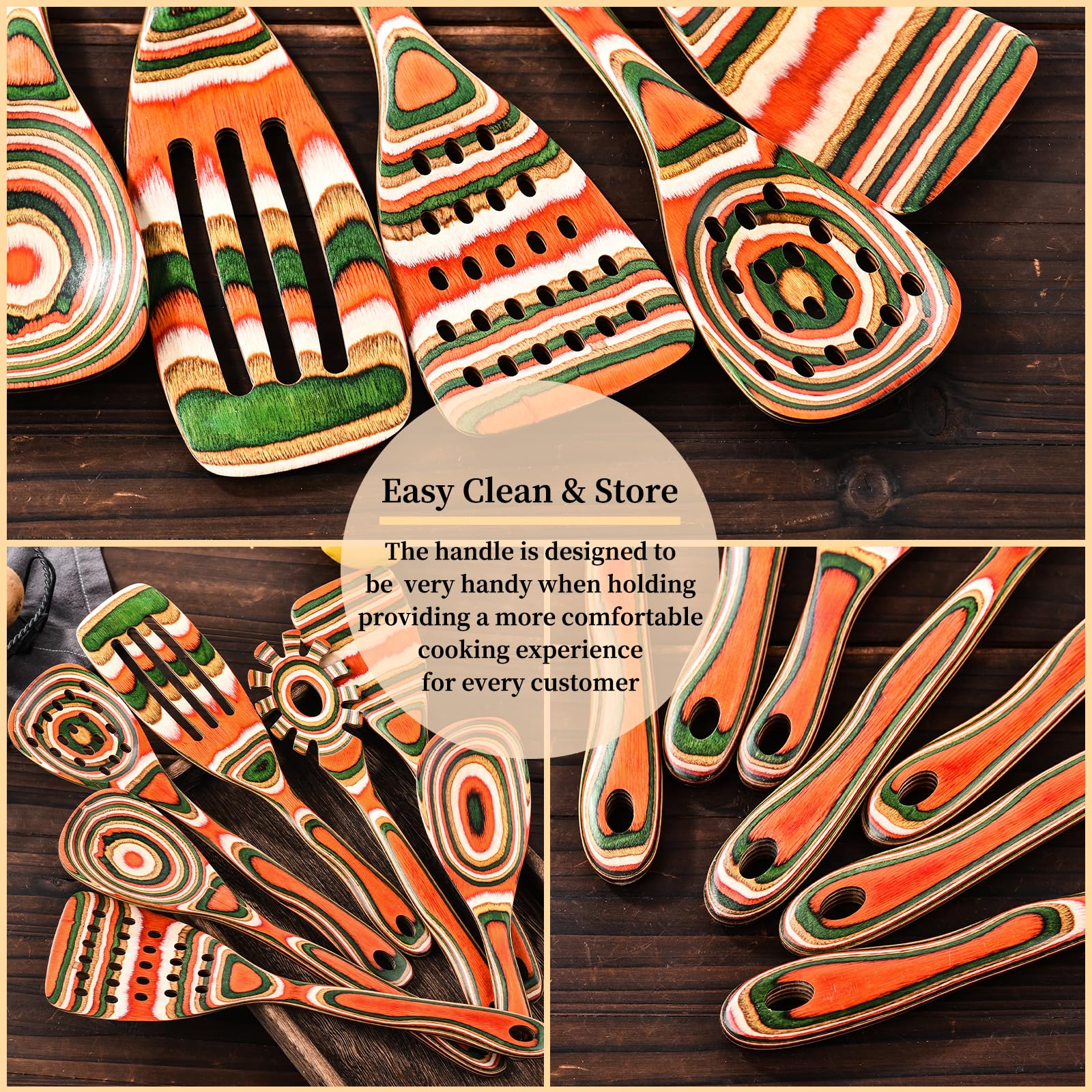 Gudamaye pakkawood grain close-up highlights durable, oil-rich surface.