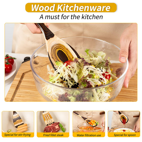 Gudamaye set in action in busy kitchen showcasing heat resistance and non-scratch care.