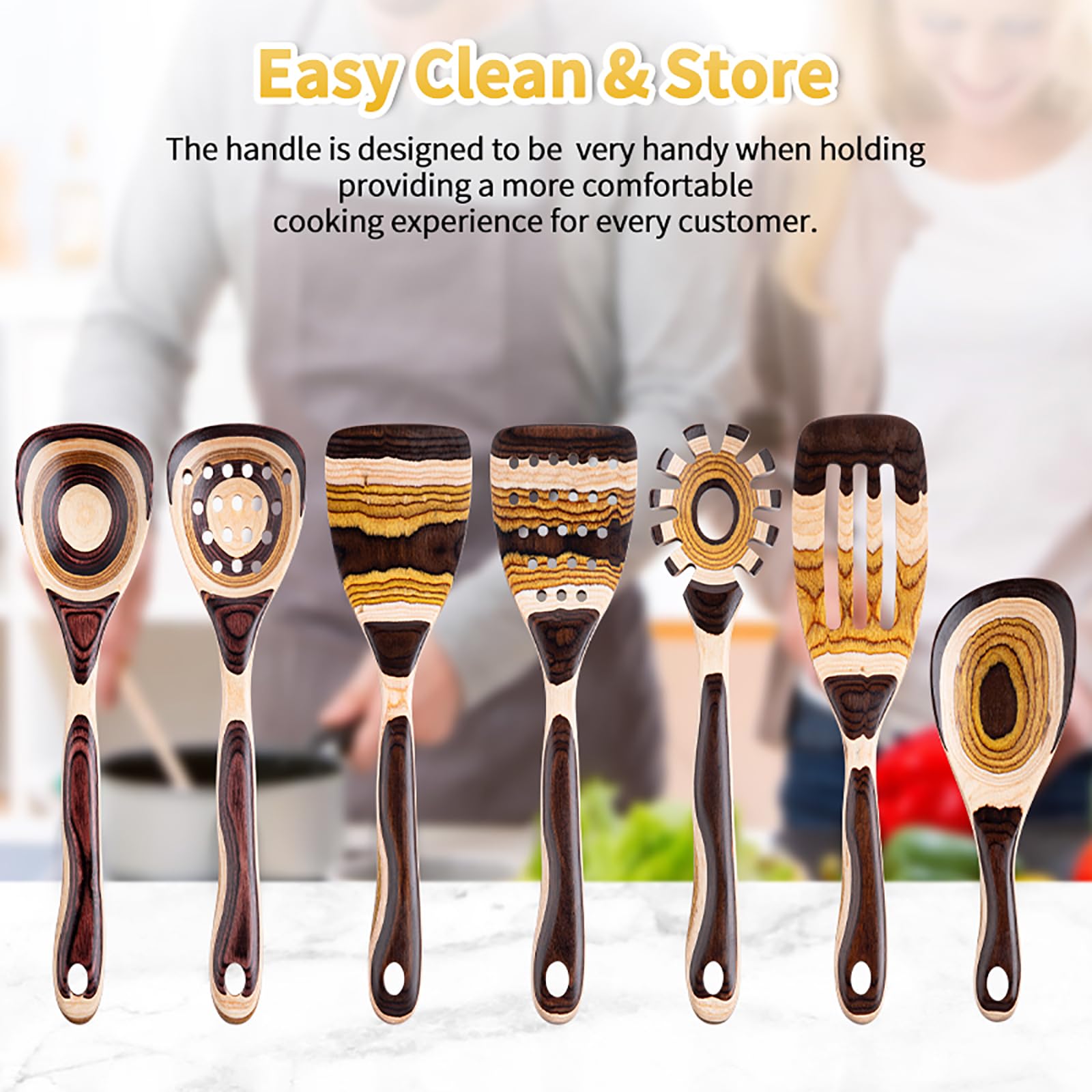 Gudamaye turner spoon offers ergonomic flipping with precise control.