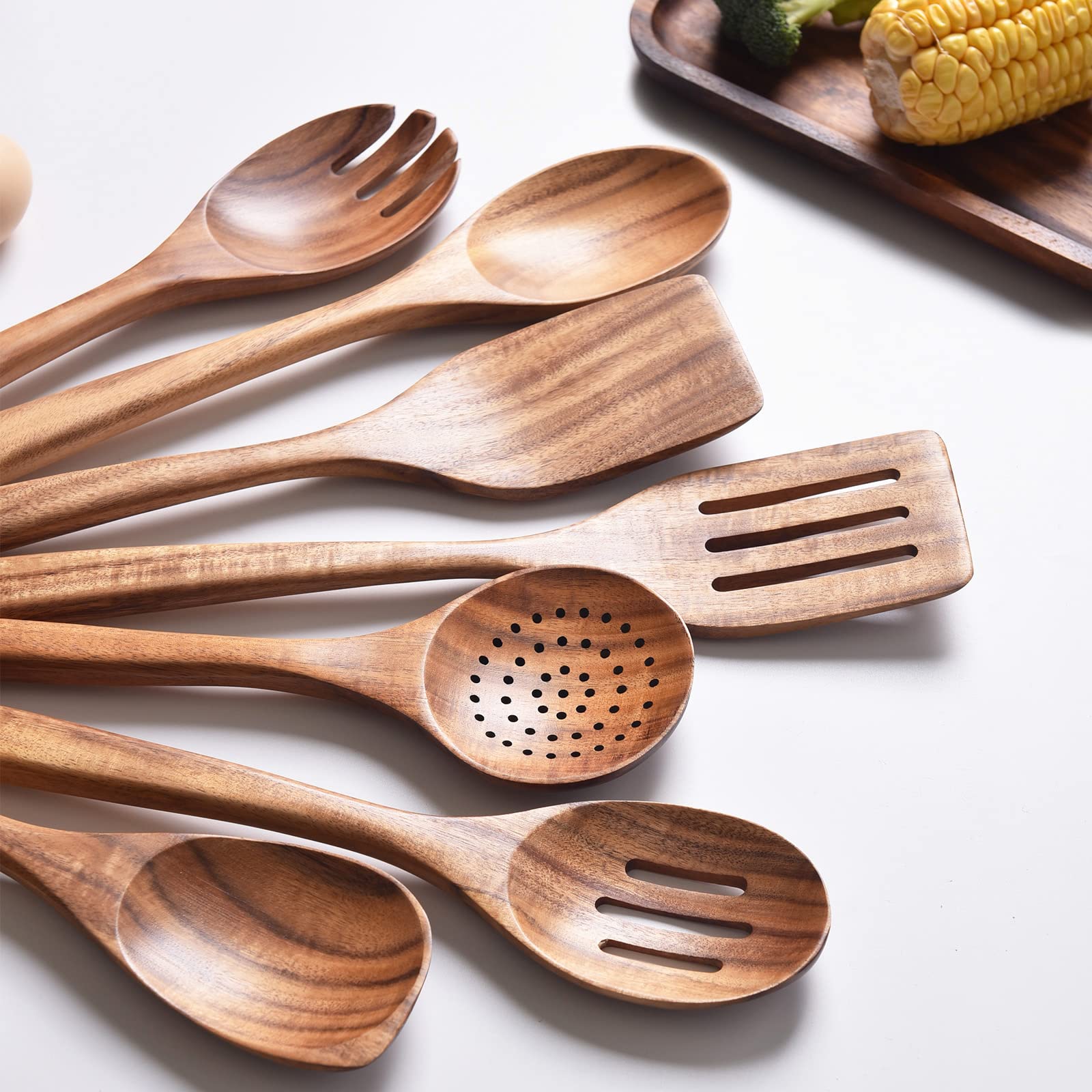 Gudamaye salad spoon designed for tossing and serving fresh greens