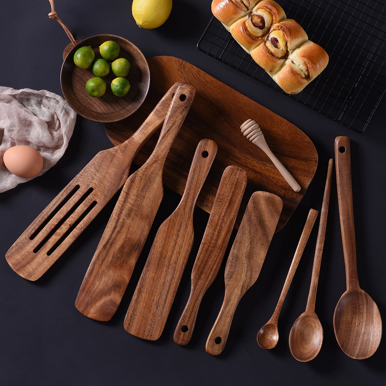 Gudamaye Slotted Spurtle for draining sauces and scraping bowls