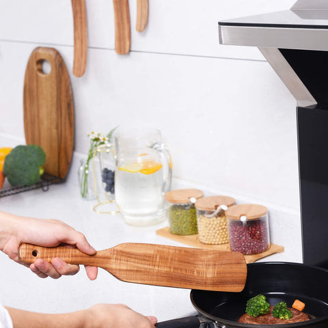 Gudamaye teak spurtles are heat resistant up to 450°F for safe cooking
