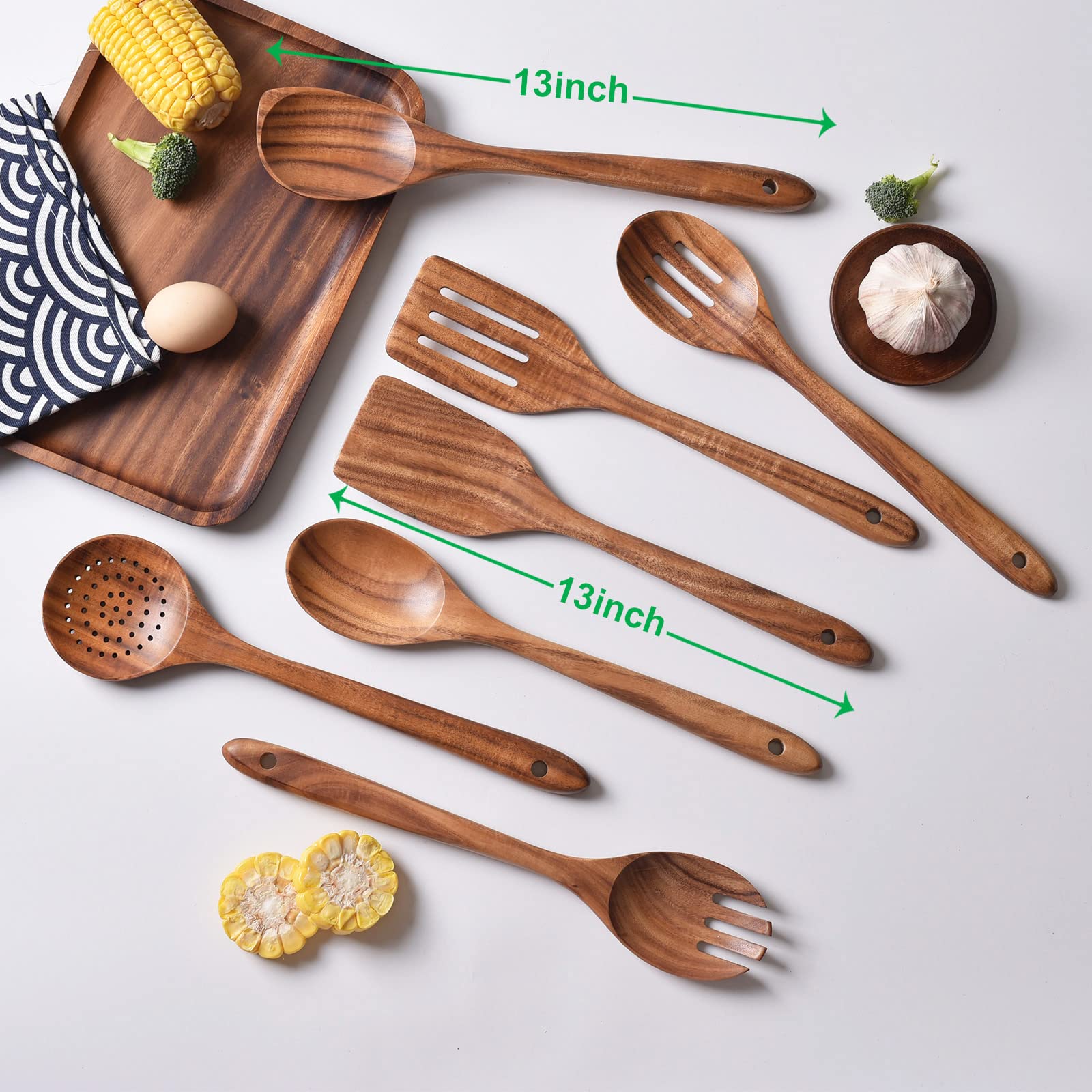 Gudamaye wooden spatula with burnished handle ideal for flipping