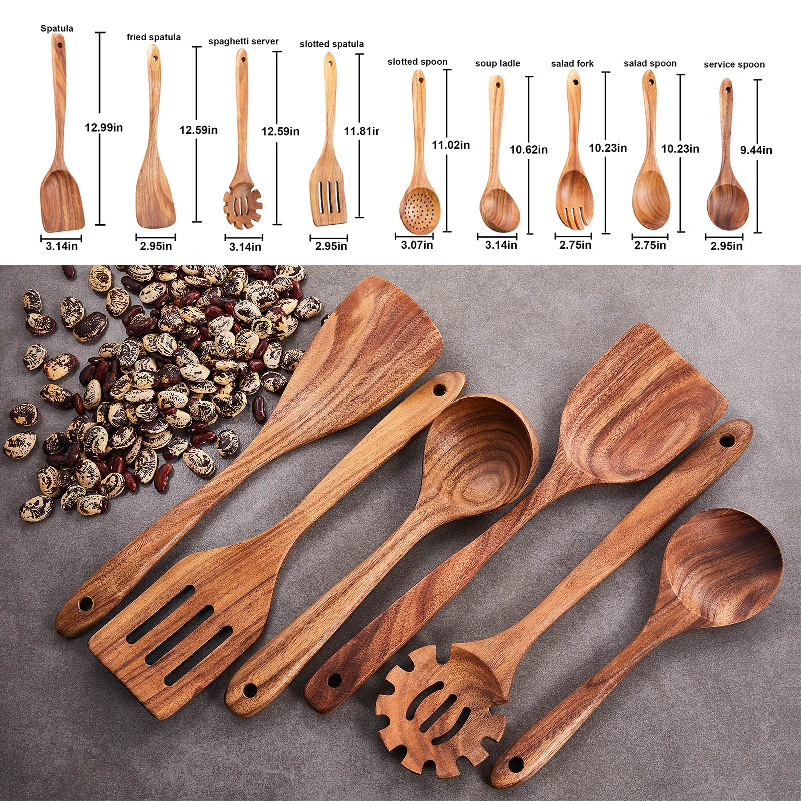 Gudamaye slotted spoon ready to drain sauces without clumping.