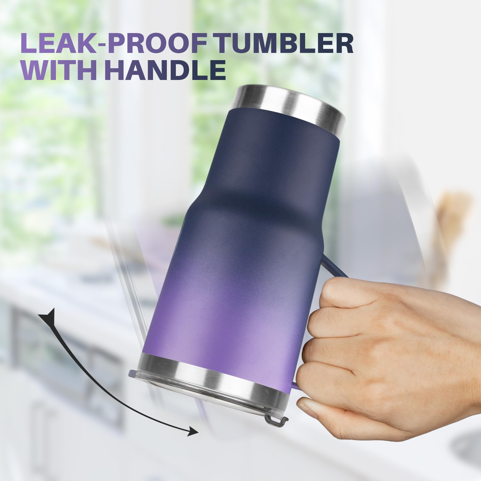 GUDEMAO 304 stainless steel interior ensures durable, BPA-free sipping