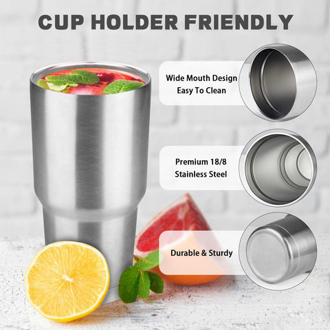 GUDEMAO tumbler interior is stainless steel, ensuring clean flavor and easy cleaning.