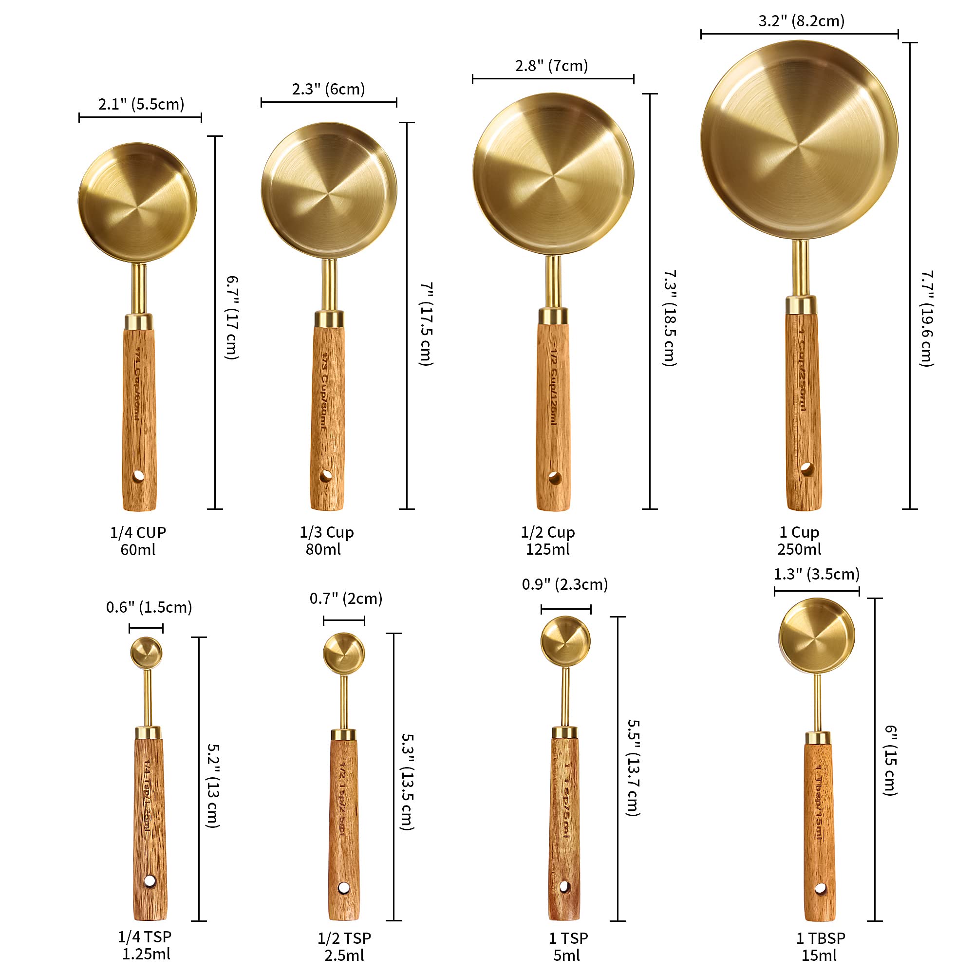 GuDoQi gold polished finish on cups emphasizes rust‑free durability and sleek styling.