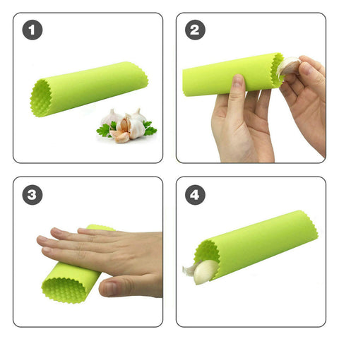 GuDoQi ergonomic handle reduces wrist strain during garlic prep.