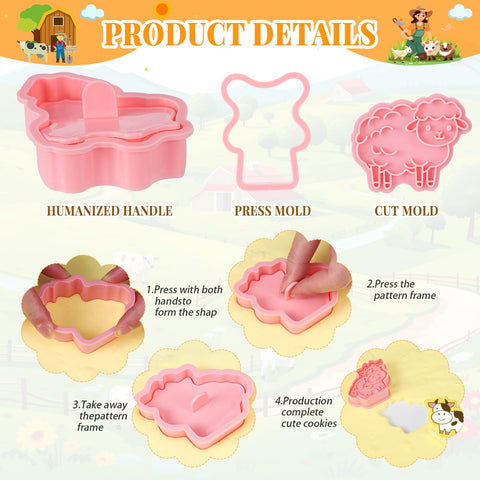 Guiqulai pig-shaped cookie cutter ideal for playful party treats.