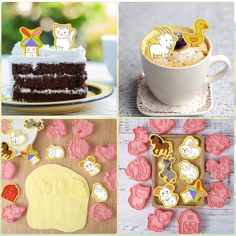 Guiqulai rabbit and puppy cutters create cute animal cookies for kids.