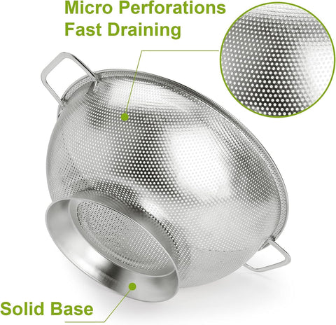 Gulex 5-quart colander base detail with non-slip ring