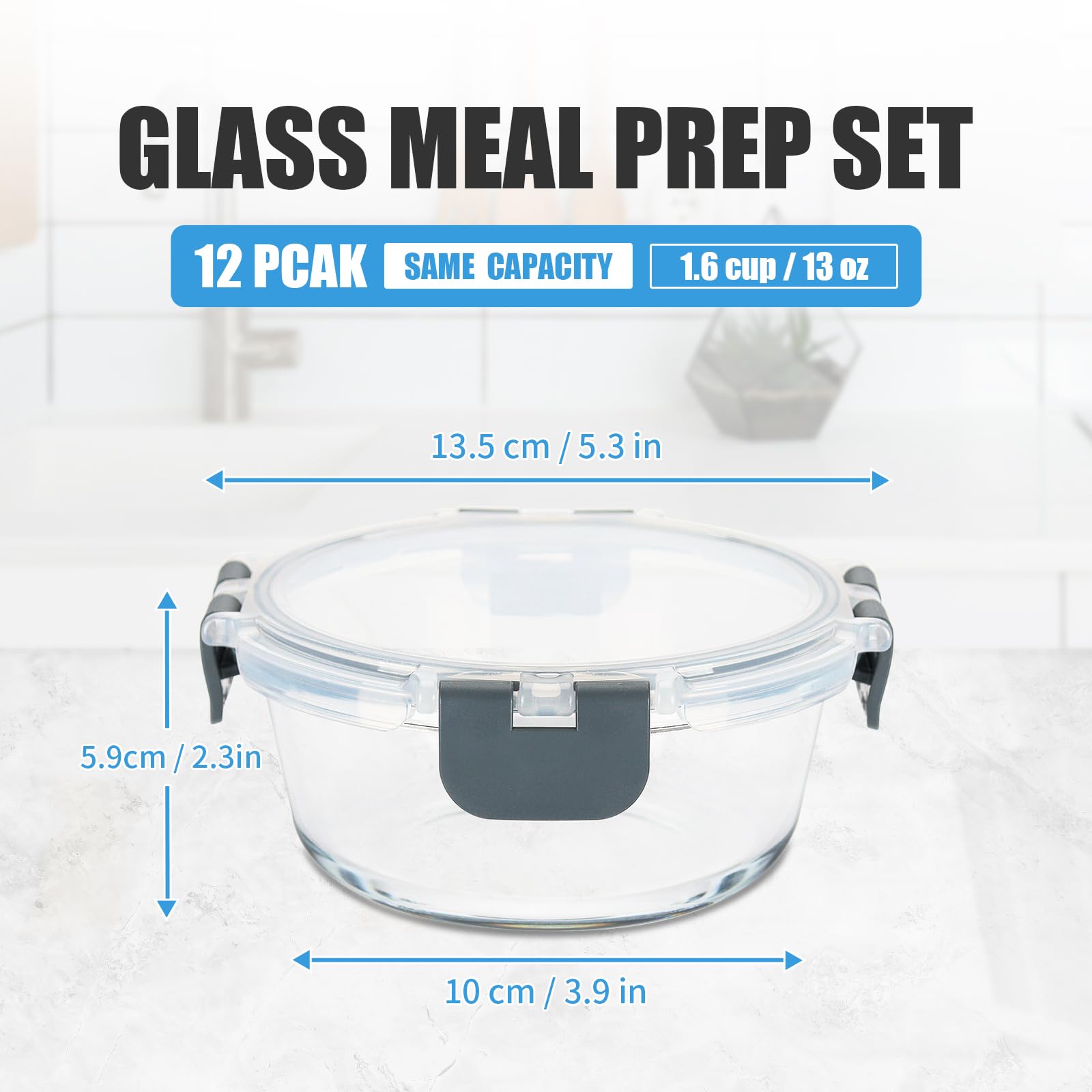 GULFLIN airtight lids with four locking tabs ensure secure on the go storage.