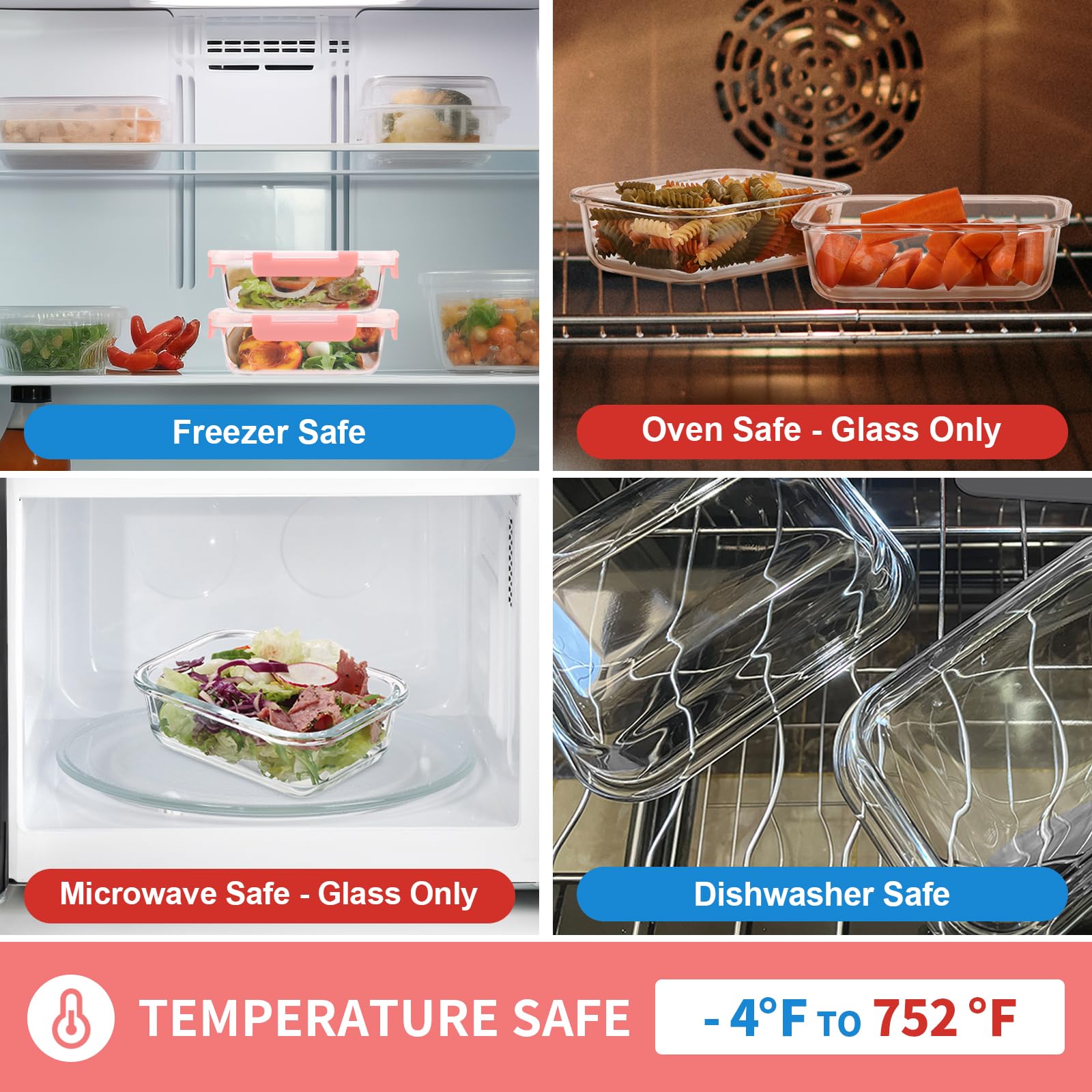 GULFLIN dishwasher-safe glass containers simplify cleanup and reuse.