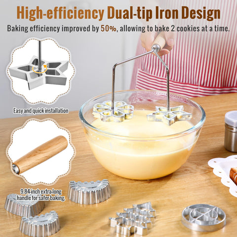 Gulfmew rosette molds collection for classic and festive treats