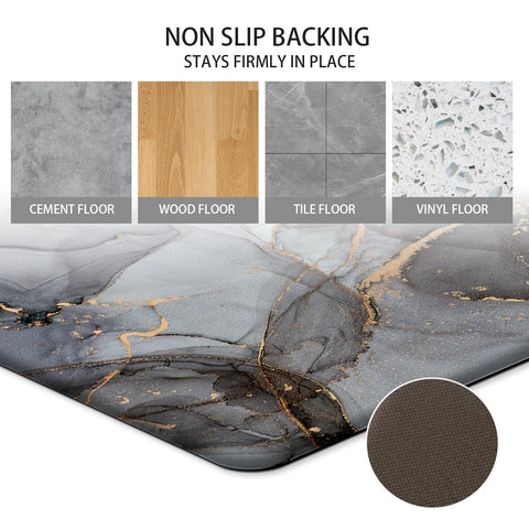 GulongYa easy-clean PVC mat, wipe clean with a damp cloth.