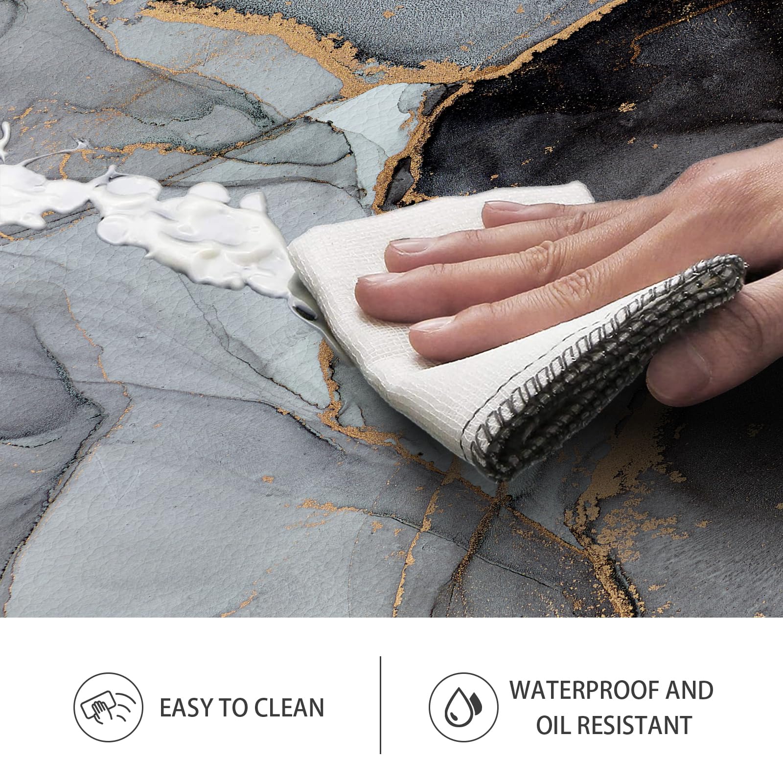 GulongYa non-slip backing keeps the mat in place on slippery floors.