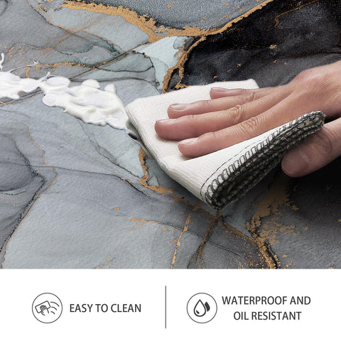 GulongYa non-slip backing keeps the mat in place on slippery floors.