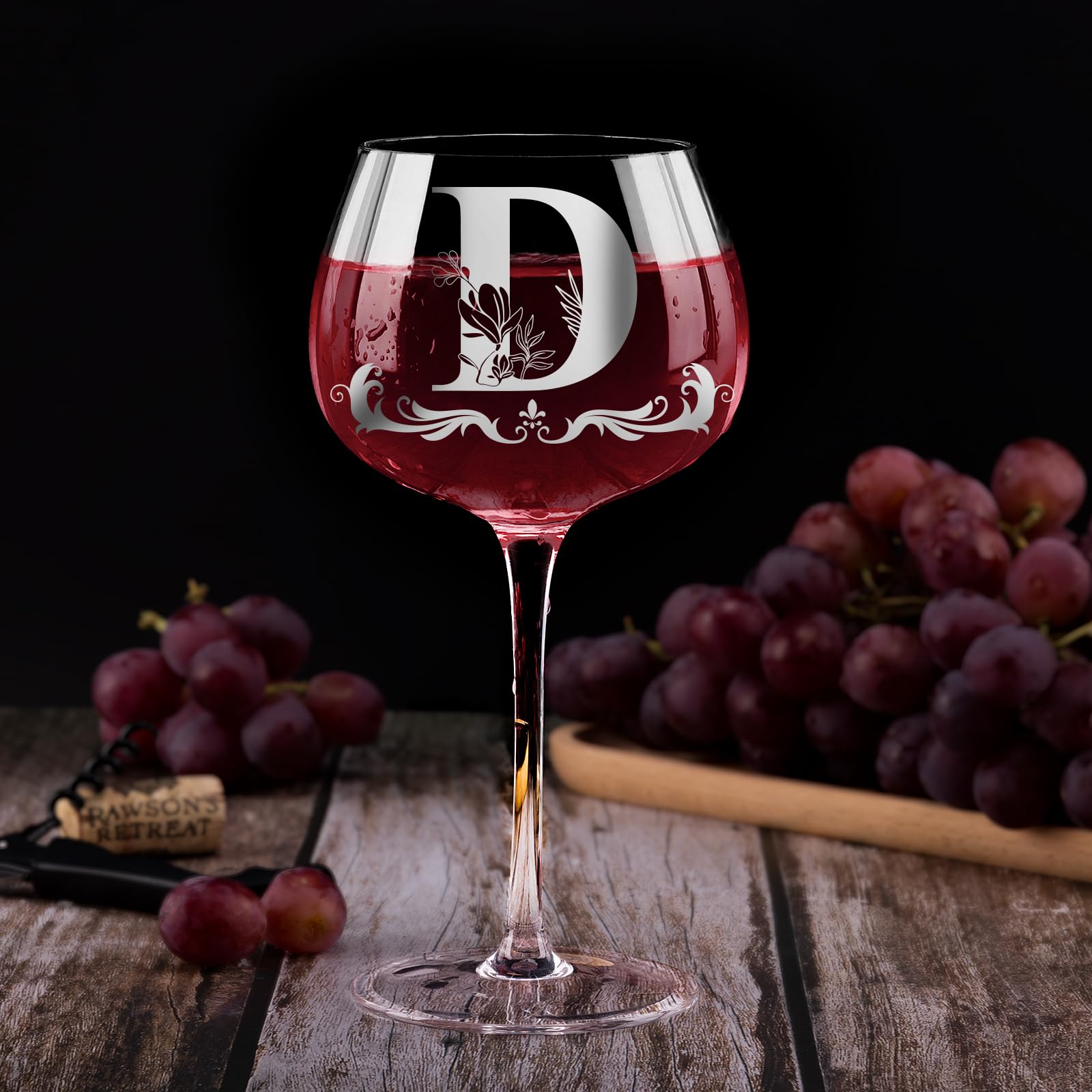 Gumry permanent print on monogram glass resists daily use