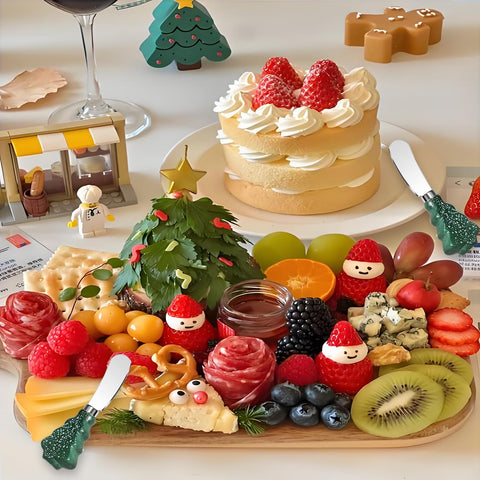 Guojanfon holiday tree design handle adds festive touch on table