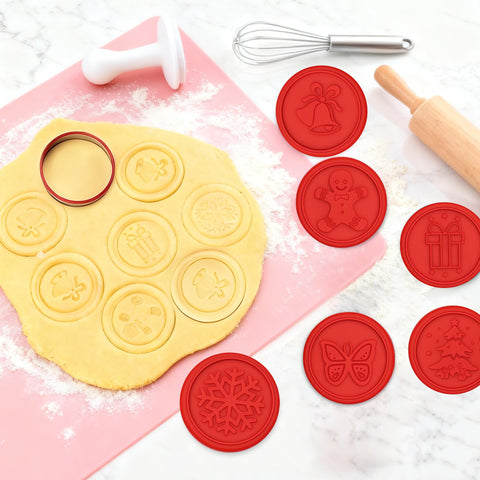 Gurlideo bell stamp creates festive biscuits perfect for holiday trays.