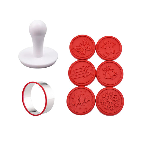 Gurlideo Christmas cookie stamps tree shape for festive cookies and easy holiday decorating.