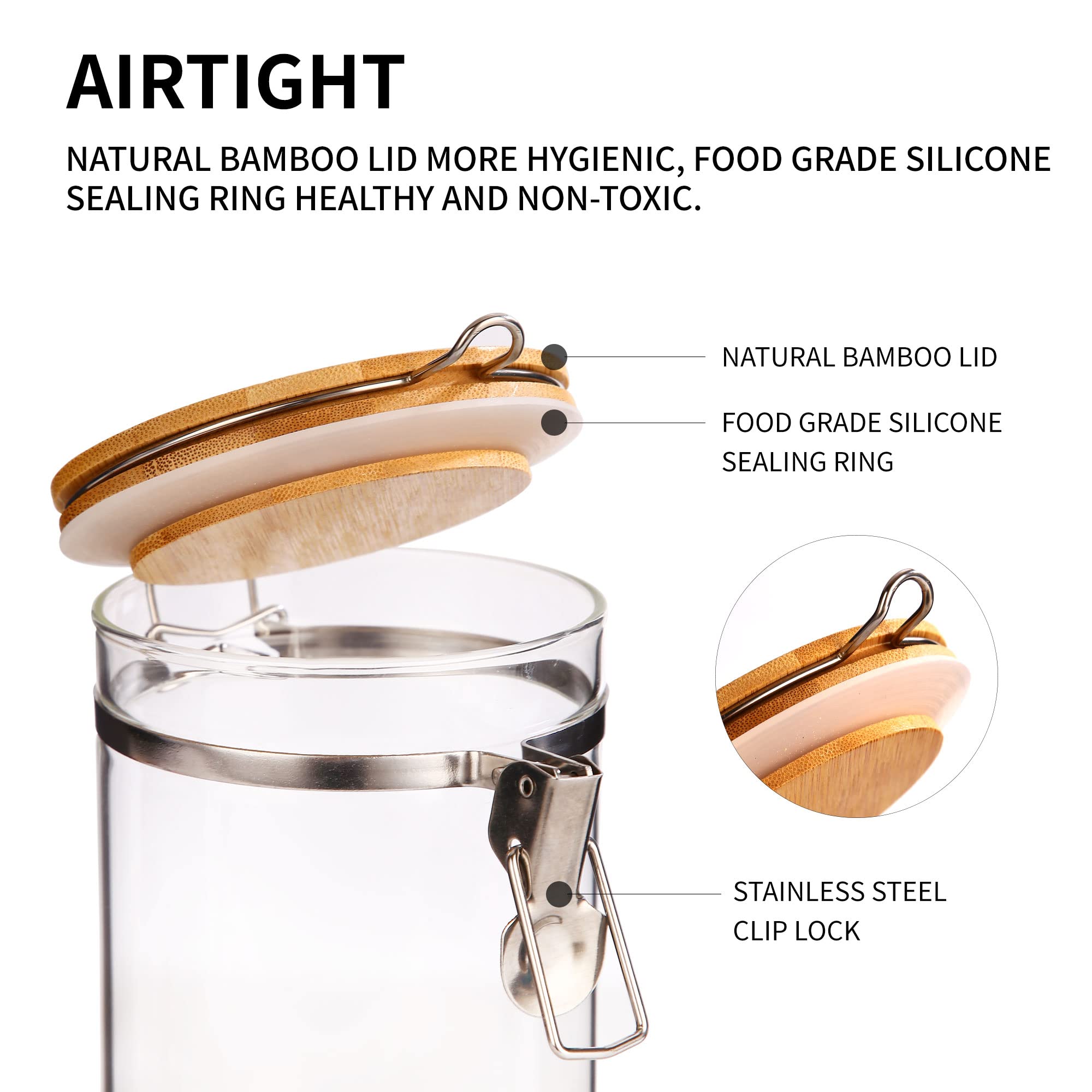 GURUDAR borosilicate glass is durable and easy to monitor contents.