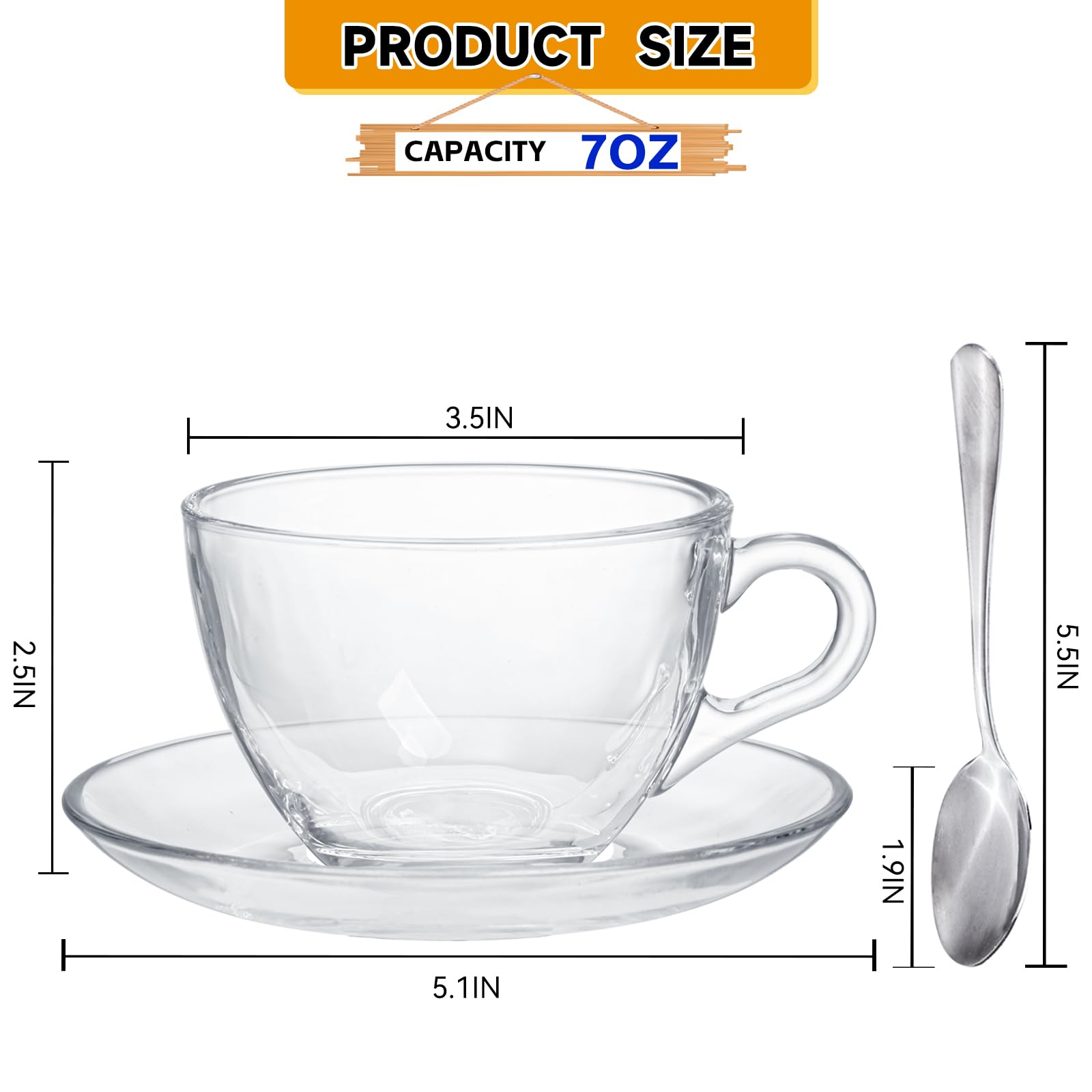 GURUDAR glass teacup and saucer set makes a thoughtful gift for any occasion