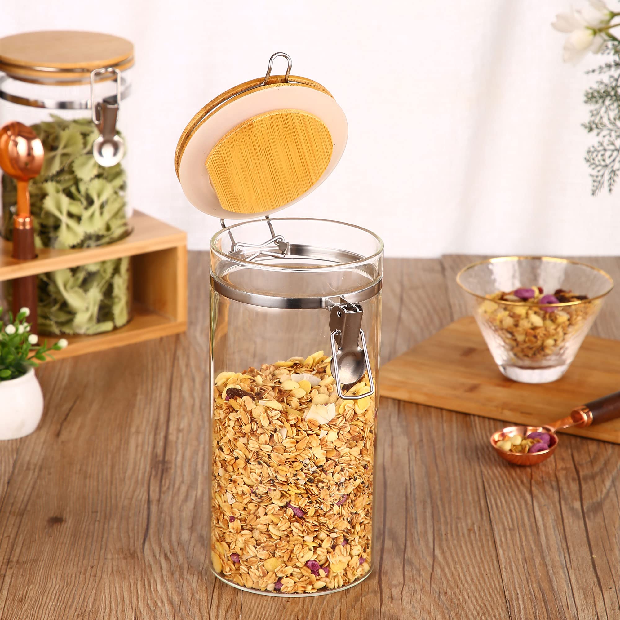 GURUDAR kitchen pantry solution keeps flour, tea, and snacks organized.