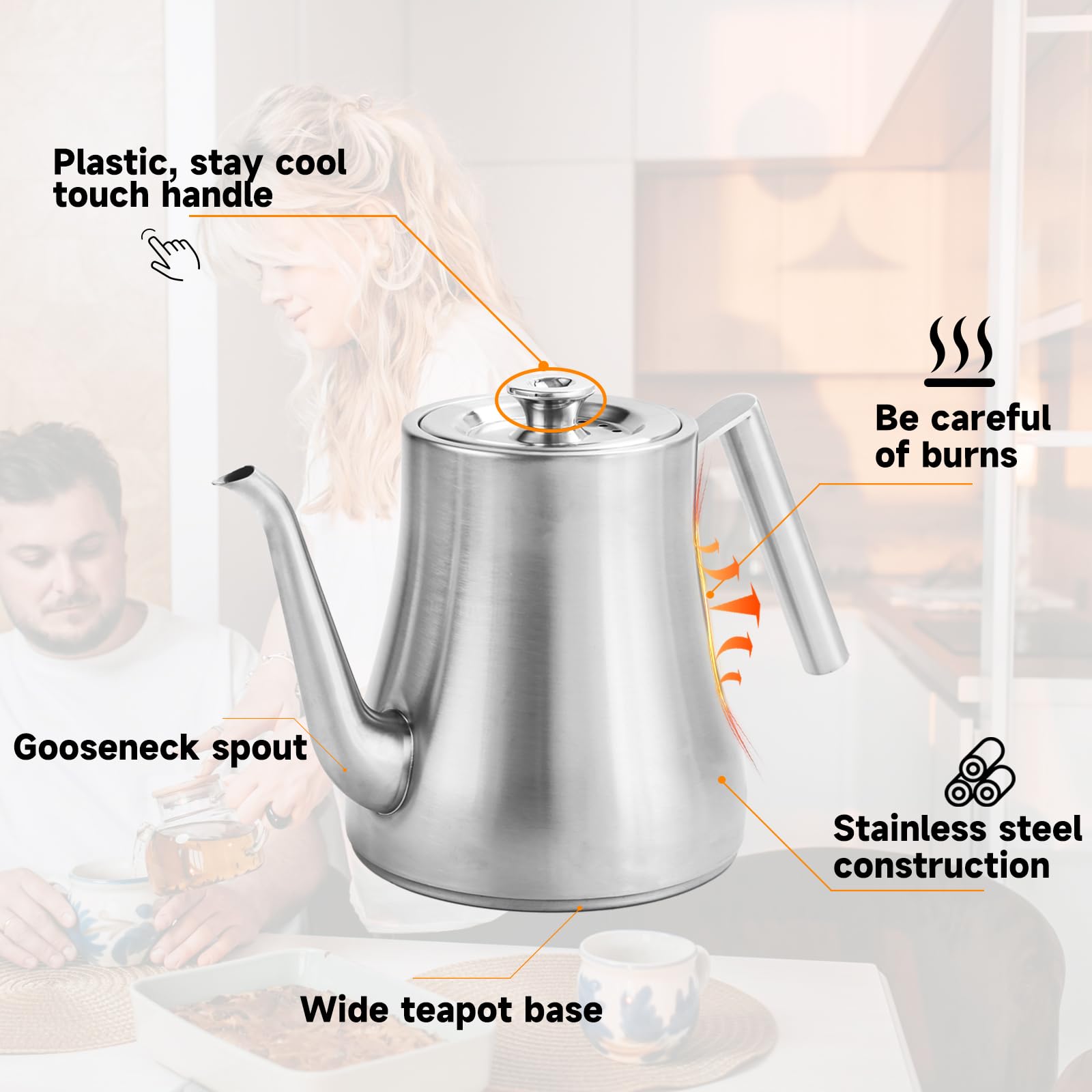 GURUDAR 68oz capacity accommodates 3-6 people for gatherings