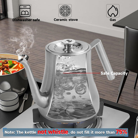 GURUDAR teapot three-layer bottom provides even heat for all stoves